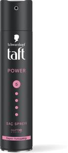 Schwarzkopf TAFT Power Hold 5 Hair Spray for Heat Protection, Gives Cashmere like Softness Hair Spray