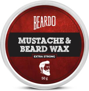 BEARDO Beard & Mustache Wax Extra Strong 50 Gm Hair Wax