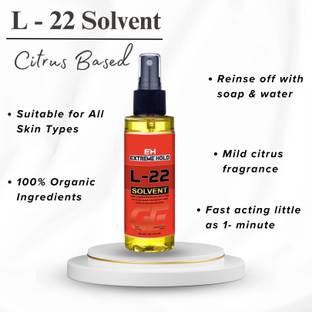Growth L-22 Solvent Adhesive Remover Residue Wig Tape Remover Fast-Acting Skin-Safe| Hair Spray