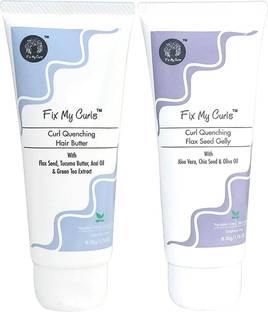 Fix My Curls Curl Quenching Moisture Bundle for Curly and Wavy Hair, 50g each Hair Gel