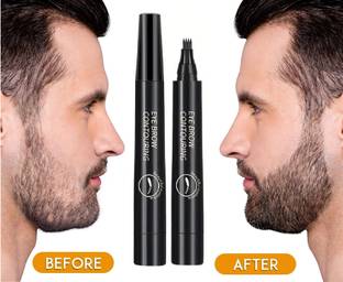MYEONG Beard Pen Filler Water Proof And Long Lasting Coverage & Natural Finish Pen Beard Cream
