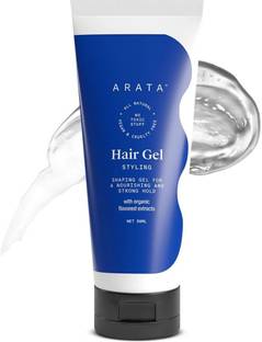 ARATA Styling Gel with Flaxseeds for Daily Use | Strong Hold, Glossy Finish Hair Gel