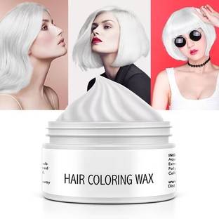 Emijun Temporary Hair Color Wax Unisex Colored Edge Control Hair Wax