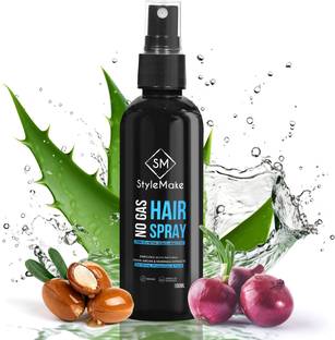 stylemake Hair Spray Extreme Hold, Extracts of Onion, Argan & Moringa | Paraben Free Hair Lotion