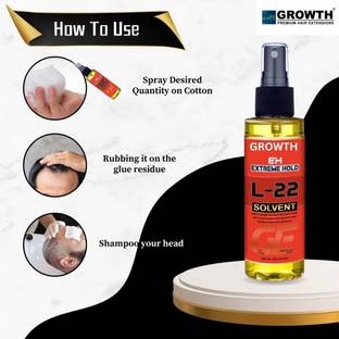 Growth Citrus Based Solvent Adhesive Remover Wig Tape Remover Fast-Acting Spray Hair Spray