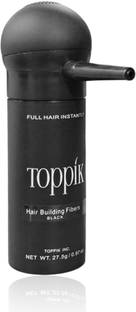 D-DIVINE Hair Building Fibers for Thinning Hair with Spray Applicator Pump (Black) Hair Powder