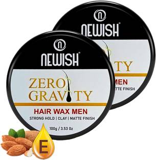 NEWISH Safe & Natural Chemical Free Nourishing Zero Gravity Strong Hold ClayHair wax- Extra volume , Styling, Non sticky. Hair Wax