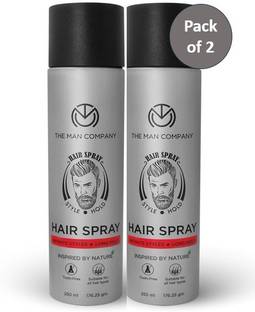 THE MAN COMPANY Long Lasting | Strong Hold | Matte Look | Toxin Free Hair Spray Pack of 2 Hair Spray