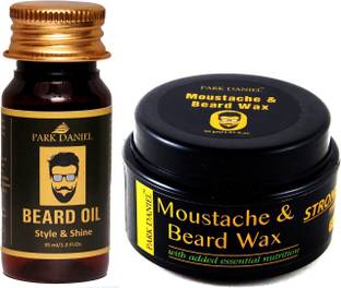 PARK DANIEL Beard Oil and Moustache & Beard wax Combo pack( 35 ml & 50 gm) Hair Wax