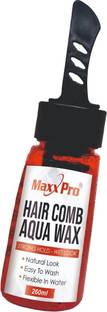 MaxxPro Aqua Comb Soft Touch Hair Wax For Men Gel Long-Lasting High Shine Hair Wax