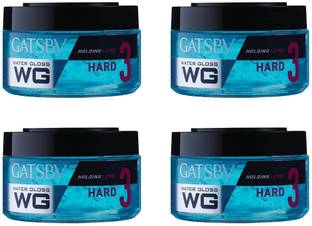 GATSBY Japan Water Gloss - Hard, (Set of 4) Hair Gel