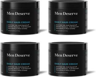 Men Deserve Daily Use (Pack of 4) Hair Styling Cream. Hair Cream