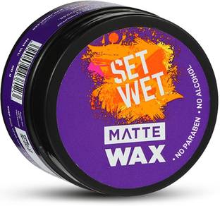 SET WET Hair Wax For Men - Matte Wax for Matte Look & Strong Hold, Restylable Anytime Hair Wax