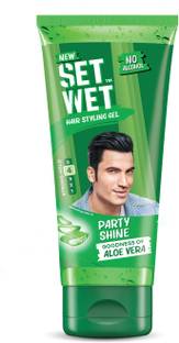 SET WET Styling Hair Gel for Men - Party Shine for Strong Hold & High Shine, No Alcohol Hair Gel