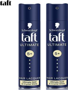 TAFT Ultimate Hair Lacquer, Long Lasting Hold 5+ Hair Styler (2Pcs, 250ml each) Hair Spray
