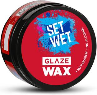 SET WET Hair Wax For Men - Glaze Wax for Healthy Shine & Strong Hold, Restylable Anytime Hair Wax