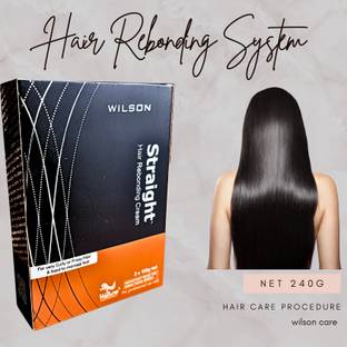 Wilson Hair Rebonding Cream for Straightening Hair | Unisex | Long-lasting Smoothness Hair Cream