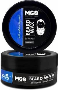 MG8 Beard Wax|Strong Hold|With Natural Ingredients Shea Butter|Flax Seed|Vitamin E Hair Wax