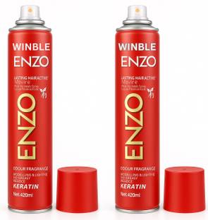 Winble hair spray 420ml Professional Hair Spray - Strong Hold & Lasting Style set of 2 Hair Spray