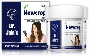 Dr. Jain's NewCrop Grow Hair Gel, Scalp Nourishmesnt and Non Oily Method 100grams Pack of 2 Hair Gel