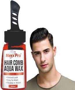 MaxxPro Styling-Aqua Comb Style Hair Wax Gel For Men Strong Hold All Day Hair Wax