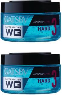 GATSBY Japan Water Gloss - Hard, (Pack of 2) Hair Gel