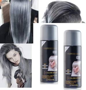 EVERERIN Easy To Use Temporary 1 Day Silver Hair Color Spray Hair Spray Hair Spray