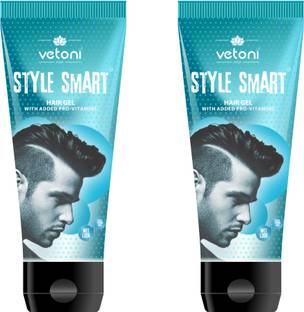 VETONI BLUE HAIR GEL FOR MEN-PARTY SHINE FOR STRONG HOLD &HIGH SHINE(pack of 2)|120ml| Hair Gel