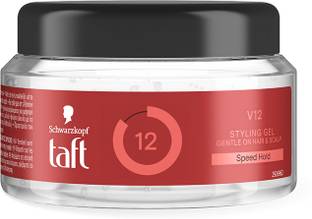 Schwarzkopf TAFT Power V12 Hair Gel With Speed Hold Technology, Non-stick & Easy To Wash Off Hair Gel