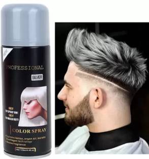 HUZURLU Professional Temporary Hair Color Silver Spray Hair Spray