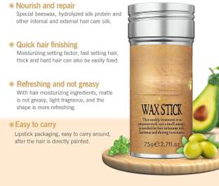 Elecsera Hair Wax Stick Edge Control Slick Hair Pomade Stick Non-greasy Styling Wax Hair Wax