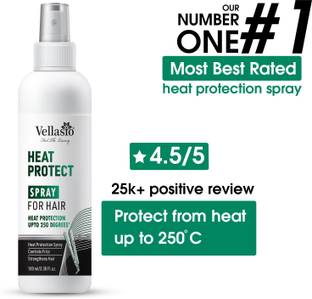 vellasio heat protection hair spray with argan oil and grapes seed oil paraben and sulfate free (professional hair spray) Hair Spray