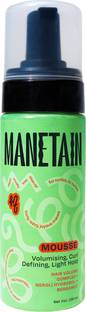 MANETAIN Hair Mousse for Dry, Frizzy Hair | Volumizing& Curl Defining Mousse for All Hair