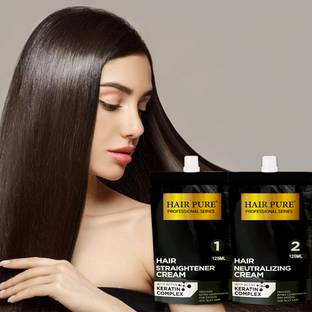 Hair Pure Hair Straightener Cream with Neutralizing Cream for Extra Conditioning
