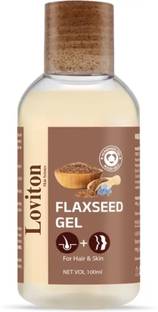 loviton Flaxseed Gel Hair & Skin Frizz-Control Smoothening Moisture Rich Soft Long Hair