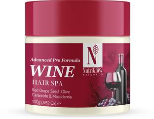 NutriGlow NATURAL'S Advanced Pro Formula Wine Hair Spa for Hair Fall Control Complete Hair Treatment