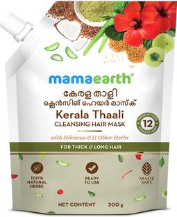 Mamaearth Kerala Thaali Cleansing Hair Mask with Hibiscus, Shikakai, Amla, Flaxseed