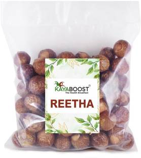 KAYABOOST Dried Reetha Nuts/Whole/Soapnuts for Hair, 100% Natural (Raw form)