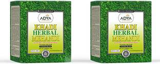 khadi ORGANIQUE Black Mehndi For Natural Shine and Healthy Pack of 2