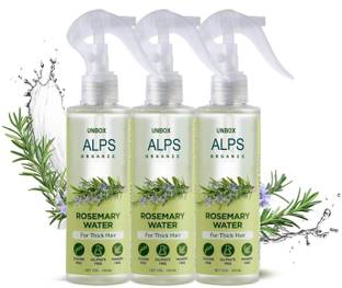 UNBOX Rosemary Water spray| Hair growth, Hair fall control, men & women Pack of 3