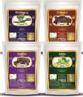 biotic Bhringraj, Shikakai, Reetha and Amla Powder (100g each)