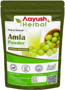 Aayush Herbal 100% Pure & Natural Amla Powder for Face, Hair Care & Scalp Treatment, 100ml