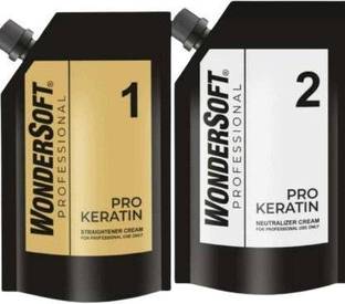 Wondersoft Professional 1000ML Pro Keratin Hair Straightening Cream With Neutralizer