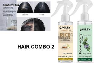 AGLEY Rosemary Rice Water Spray for Hair Growth Strengthen