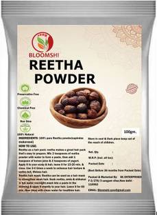 BLOOMSHI 100% Natural & Organic Reetha powder for hair Growth & Boost Hair Volume