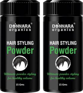 DONNARA organics Hair Volumizing Powder Matte Finish 24hrs Hold Hair Pack of 2 of 15Gm (30 Gms) Hair Powder