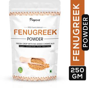 Pinpoxe Fresh Methi powder (Fenugreek) for Hair Mask, Control hair fall 250g (Pack of 1)