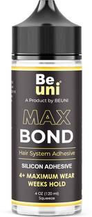 BEUNI Max Bond Wig Glue Waterproof Lace Front Wig Glue For Wigs, Transparent Lace Adhesive for Hair Replacement, Strong Hold (120Ml)