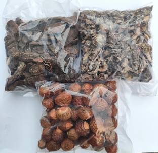 JKB TRADERS Ayurvedic Reetha, Amla, Shikakai Raw Trio - Nourishing, Cleansing