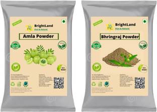 Brightland Pure&Natural Amla and Bhringraj Powder Combo